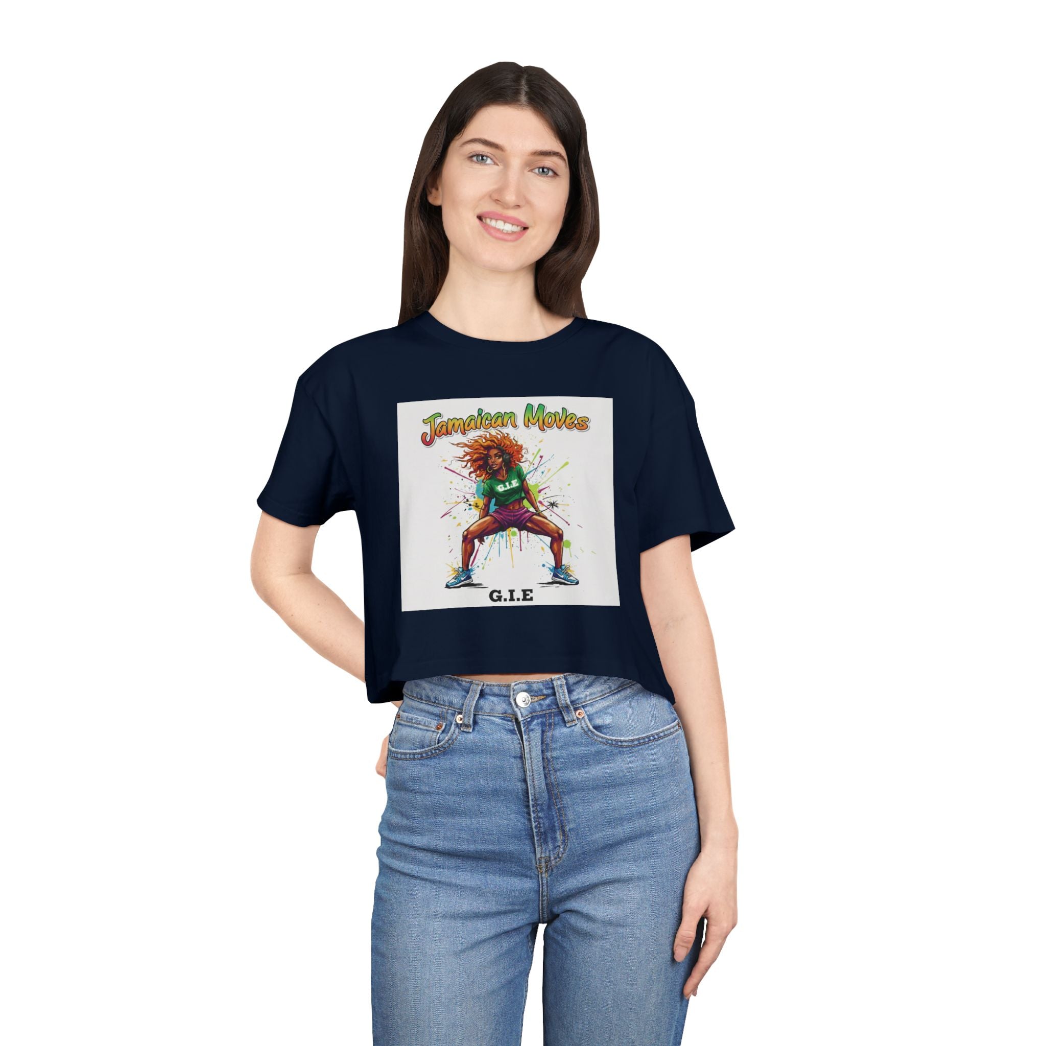 Jamaican Moves Crop Tee by G.I.E.
