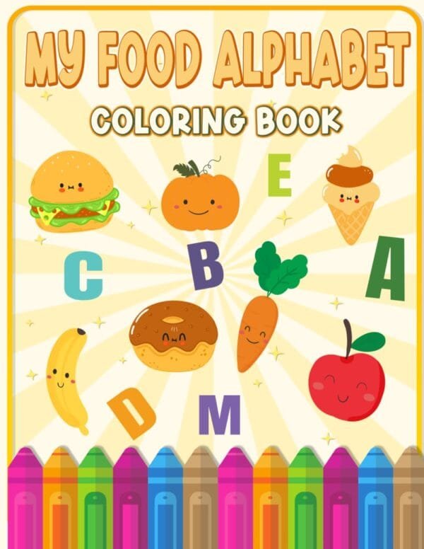 my food alphabet coloring book on woe is gie