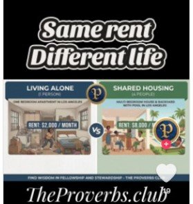 Same Rent With A Different Lifestyle – The Proverbs Club